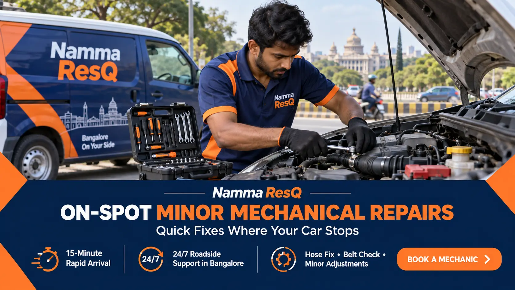 namma resq on spot minor mechanical repairs bangalore