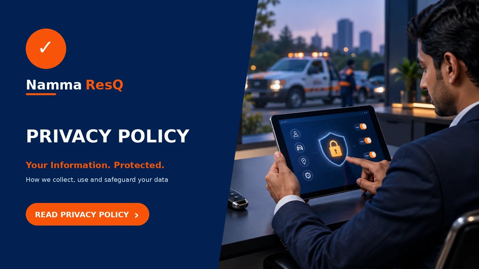 namma resq privacy policy banner